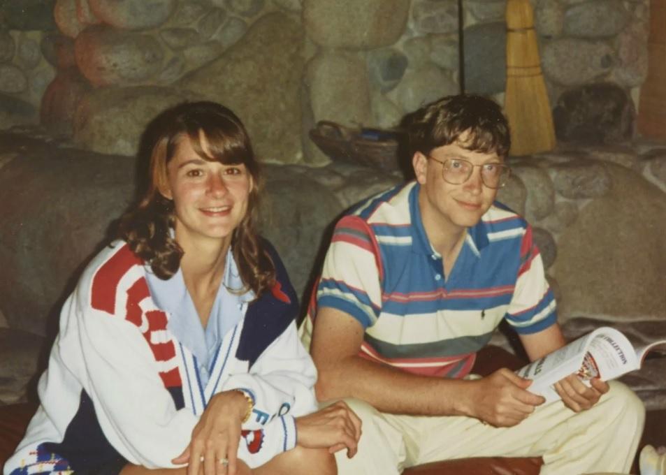 Мелінда Френч і Білл Гейтс у 1993 році, на початку розробки нового графічного інтерфейсу